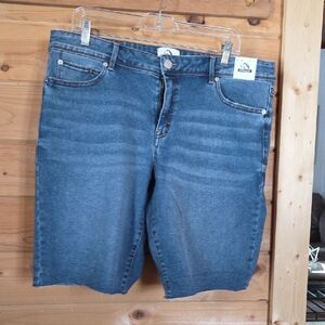 Jordache Womens Bermuda Length Denim Shorts